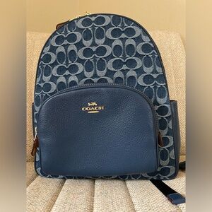 Coach denim Court backpack